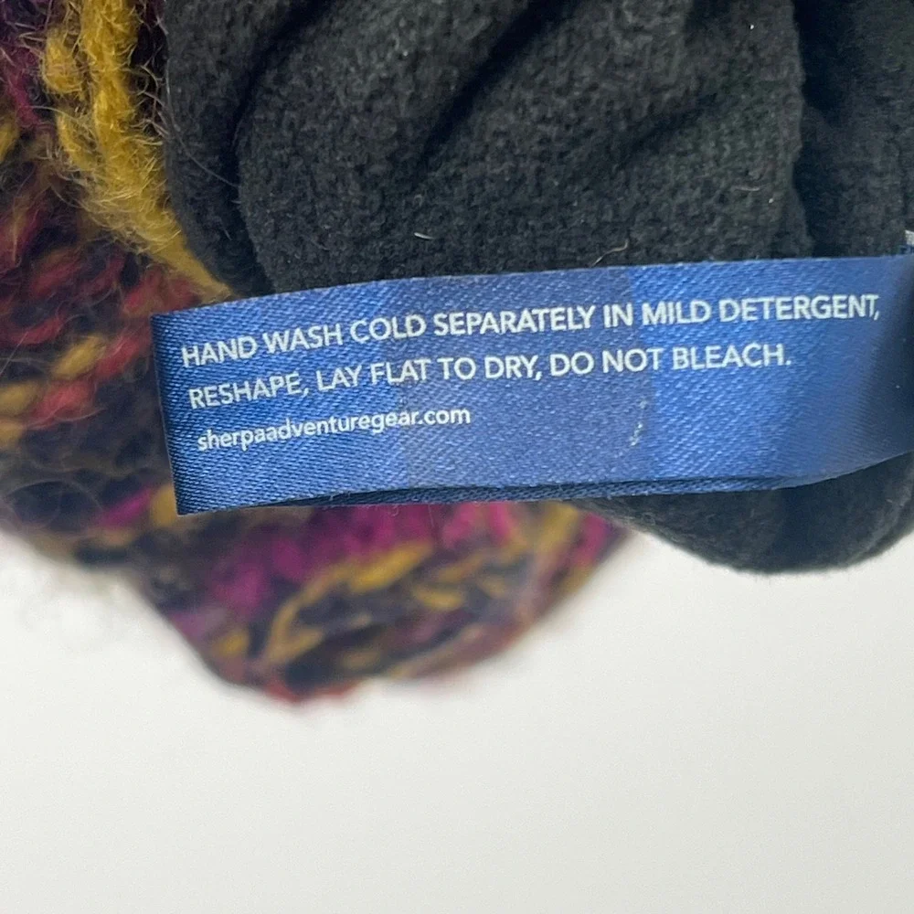 Sherpa Adventure Gear Lambs Wool Fingerless Gloves Hand Warmers Boho Multi Color